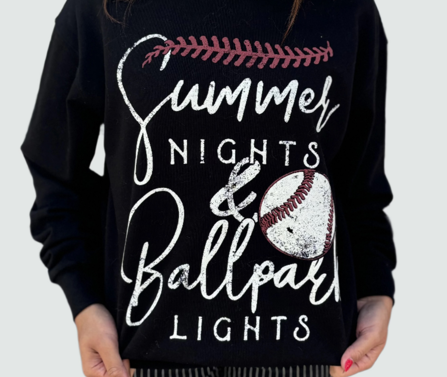 Summer Nights & Ballpark Lights Crewneck